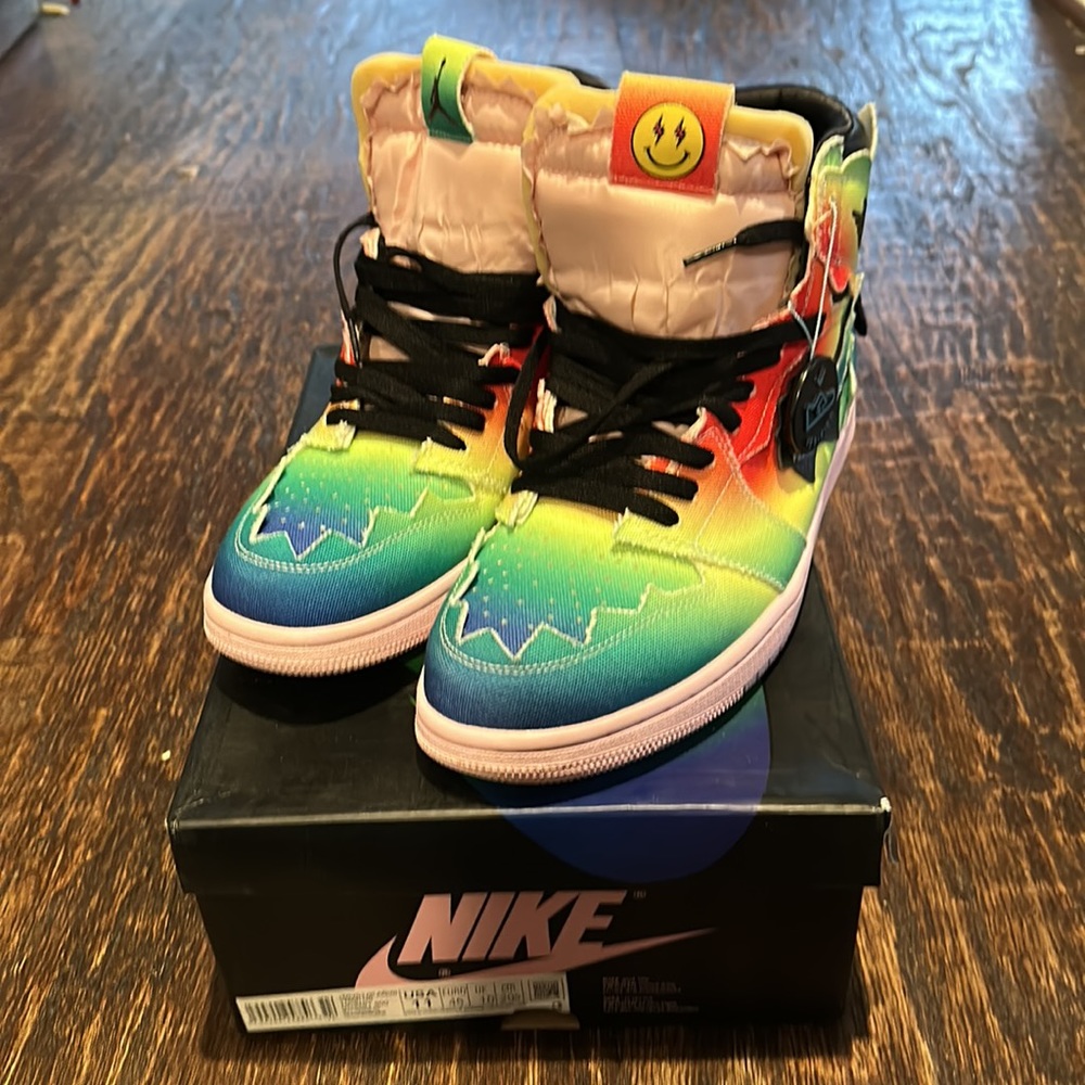 J. Balvin x Air Jordan Retro 1 OG High — Colores Y Vibras 🔥🔥🔥 - Picture 1 of 7